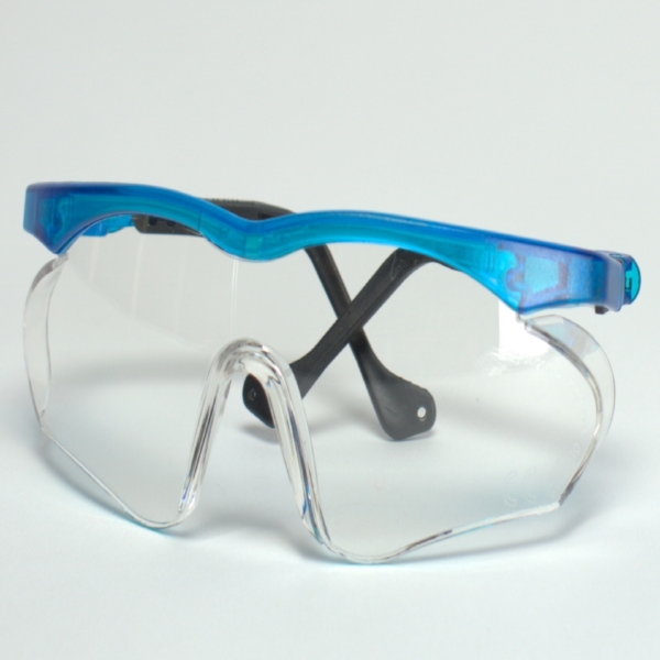 Schutzbrille iSpec FF II  blau-transp.St
