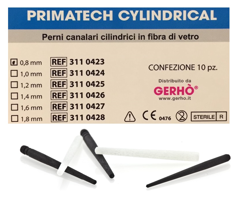 Glasfaserstifte Primatech Cylindrical Gerhò 0,8mm 10Stk