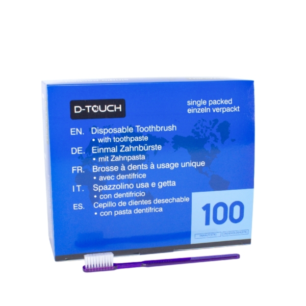 d-touch Einmalzahnbürsten lila  100St