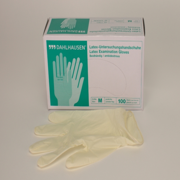 Latex Handschuhe rauh pdfr -M-     100St