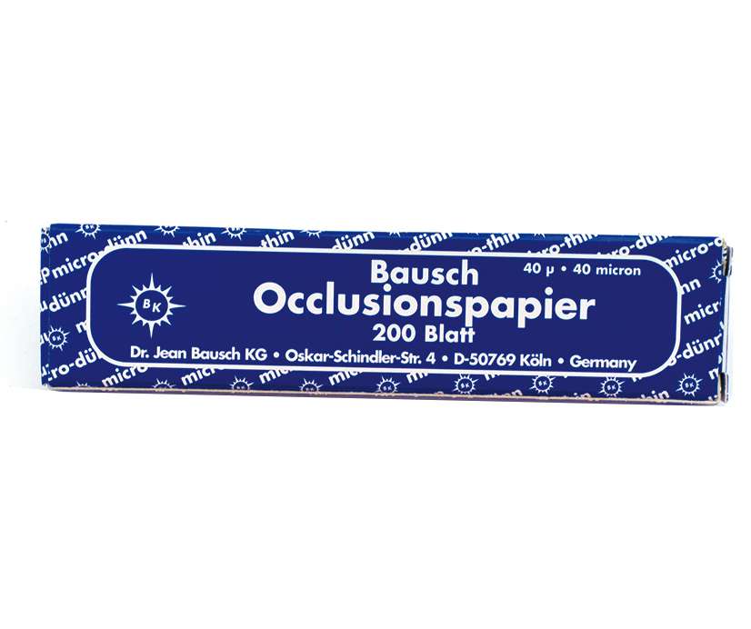 Occlusionspapier Bausch 2x100 Stk